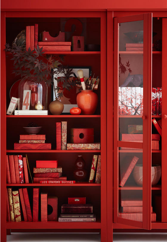 Red Bookcase