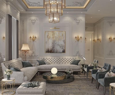 glam living room