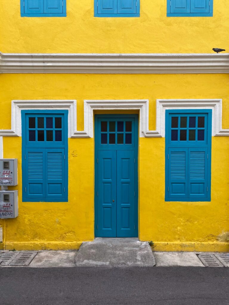 yellow building