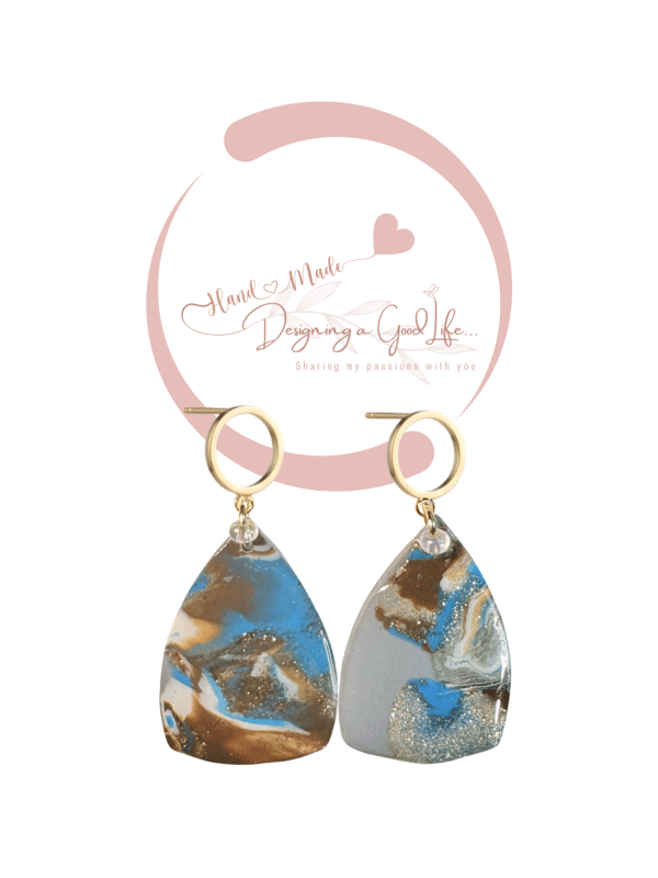 Mokume Gane Collection A Polymer Clay Earrings