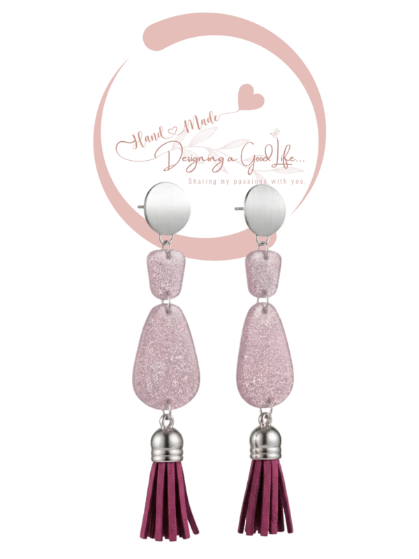 Ocean Sparkling at Sunset Collection D Polymer Clay Earrings