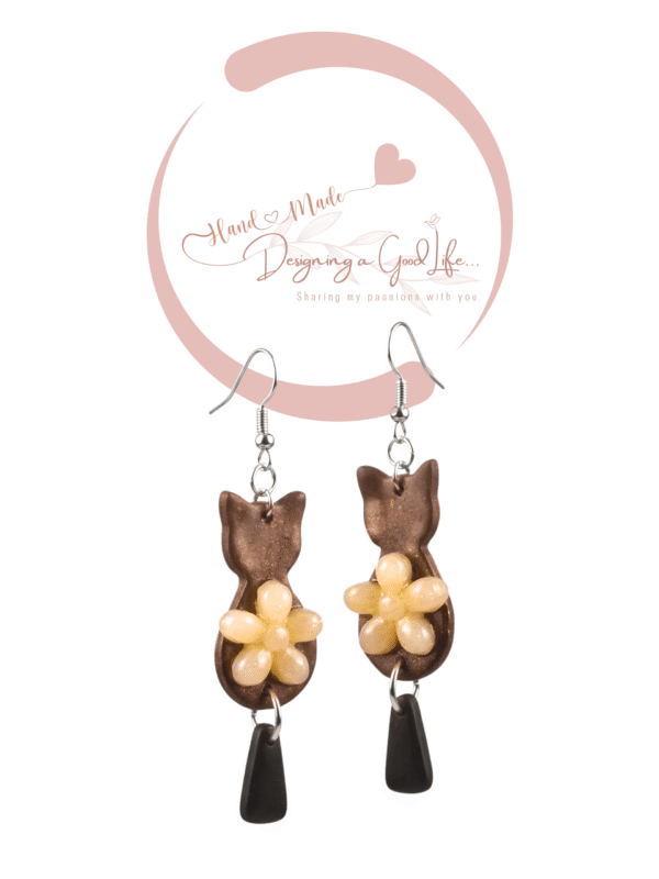 Cats Collection E Polymer Clay Earring
