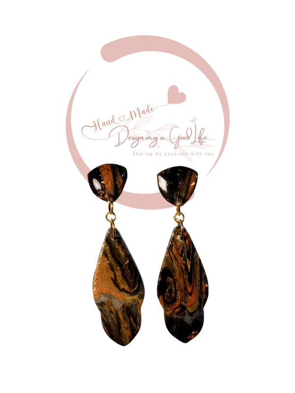 Wood-inspired Collection A Polymer Clay Earrings